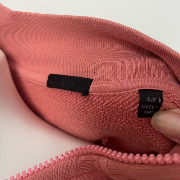 ATM Anthony Thomas Melillo French Terry quarter zip oversized pullover sweatshir - Picture 6 of 11